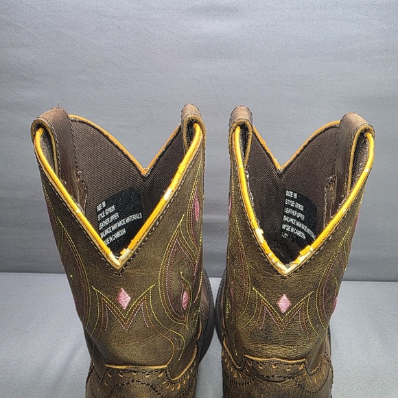 Justin Gypsy Gemma Boots Women's Size 9B Brown Shetland Buffalo Leather GY9526 - Picture 12 of 16